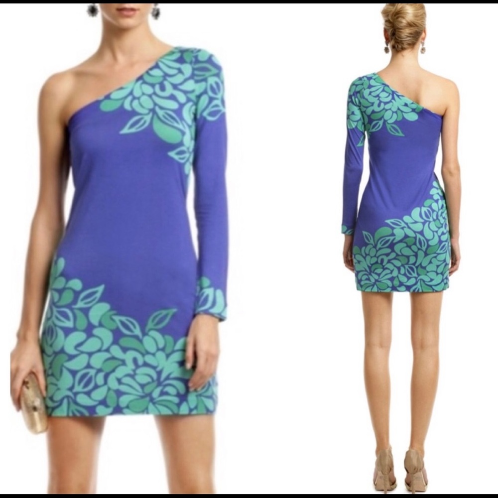 EUC Lilly Pulitzer One Shoulder Dress